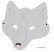 Bild: Vorlage für eine Wolfsmaske von www.kidsweb.de 